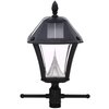 Baytown Gama Sonic  2 Semi-Gloss Solar Powered 2.4 W LED Post Light and Lamp Post GS105SG